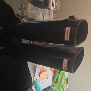 Hunter Black Gloss Women's Tall Rain Boots